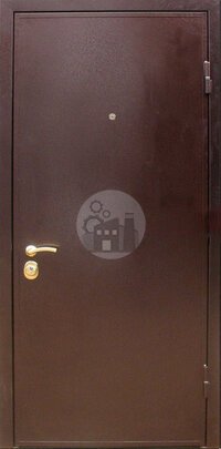 Стальная антивандальная дверь с одним замком, внутри ламинат-ДВ-162