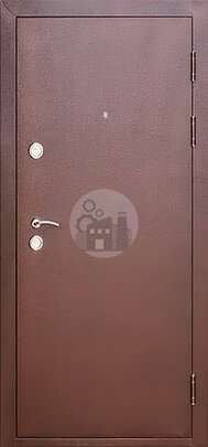 Стальная дверь с тремя петлями, окрас порошком, внутри МДФ-ДВ-251