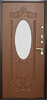 миниатюра антивандальная дверь с ковкой снаружи, внутри зеркало - внутренняя часть двери ДВ-279